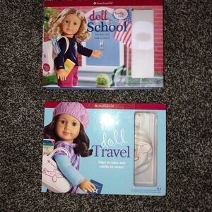 American Girl Doll School and Travel Set - Pink and Blue
